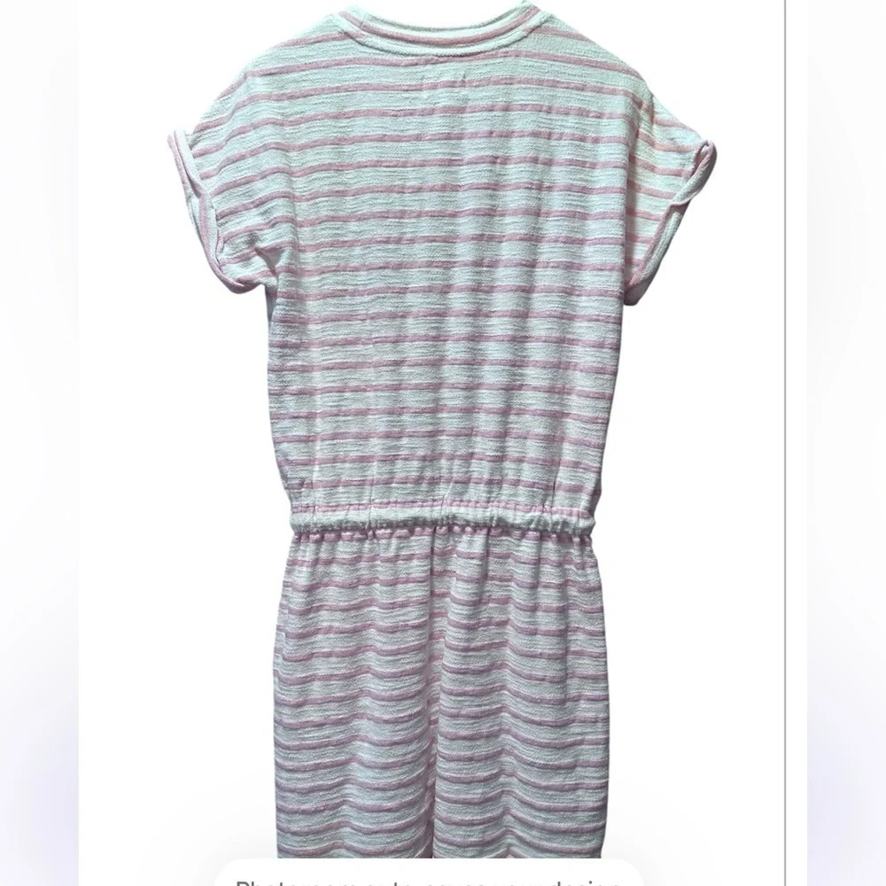 Lou & Grey Pink and White Striped Beach Coverup with Pockets